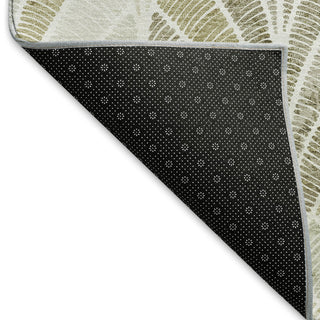 Piper Looms Mayfield Geometric AMF851 Khaki Machine Washable Area Rug Backing Image