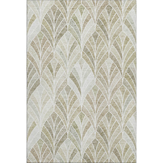 Piper Looms Mayfield Geometric AMF851 Khaki Machine Washable Area Rug main image