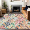 Piper Looms Mayfield Geometric AMF851 Orange Machine Washable Area Rug Lifestyle Image Feature