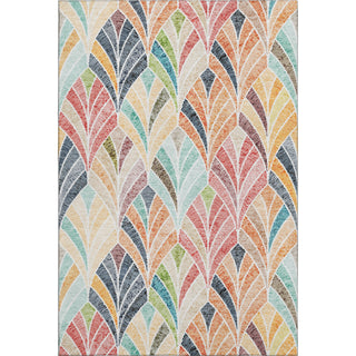 Piper Looms Mayfield Geometric AMF851 Orange Machine Washable Area Rug main image