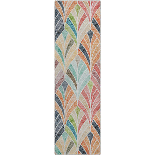 Piper Looms Mayfield Geometric AMF851 Orange Machine Washable Area Rug Runner Main Image