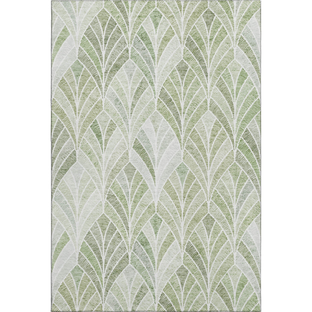 Piper Looms Mayfield Geometric AMF851 Sage Machine Washable Area Rug main image