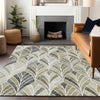 Piper Looms Mayfield Geometric AMF851 Taupe Machine Washable Area Rug Lifestyle Image Feature