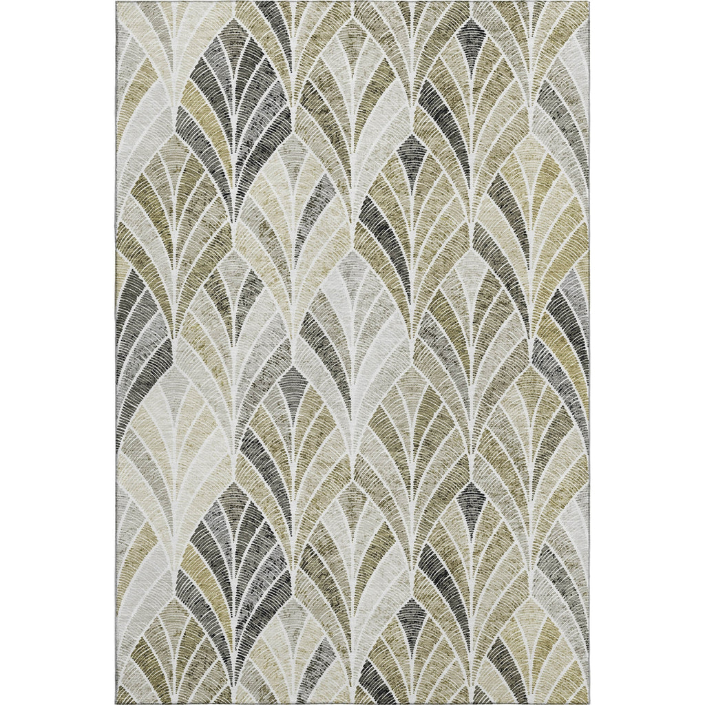 Piper Looms Mayfield Geometric AMF851 Taupe Machine Washable Area Rug main image