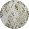 Piper Looms Mayfield Geometric AMF851 Taupe Machine Washable Area Rug Round Main Image