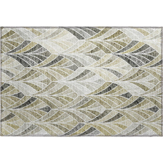 Piper Looms Mayfield Geometric AMF851 Taupe Machine Washable Area Rug Scatter Main Image