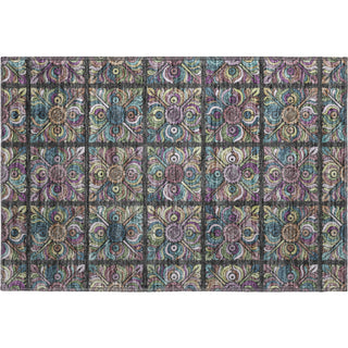 Piper Looms Mayfield Medallions AMF852 Black Machine Washable Area Rug Scatter Main Image