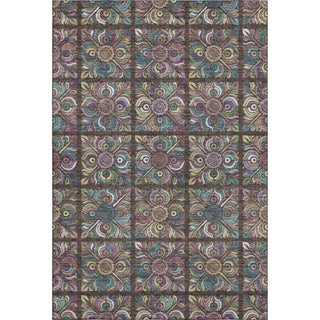 Piper Looms Mayfield Medallions AMF852 Chocolate Machine Washable Area Rug main image