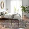 Piper Looms Mayfield Medallions AMF852 Chocolate Machine Washable Area Rug Round Lifestyle Image Feature
