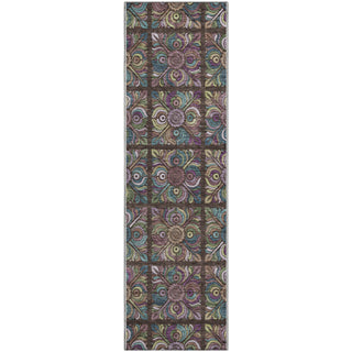 Piper Looms Mayfield Medallions AMF852 Chocolate Machine Washable Area Rug Runner Main Image