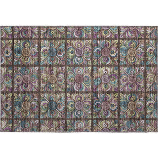 Piper Looms Mayfield Medallions AMF852 Chocolate Machine Washable Area Rug Scatter Main Image