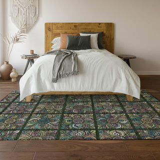 Piper Looms Mayfield Medallions AMF852 Fern Machine Washable Area Rug Lifestyle Image Feature