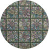 Piper Looms Mayfield Medallions AMF852 Fern Machine Washable Area Rug Round Main Image