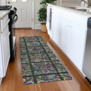 Piper Looms Mayfield Medallions AMF852 Fern Machine Washable Area Rug Runner Lifestyle Image Feature