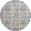 Piper Looms Mayfield Medallions AMF852 Ivory Machine Washable Area Rug Round Main Image