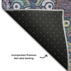 Piper Looms Mayfield Medallions AMF852 Navy Machine Washable Area Rug Backing Image