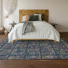 Piper Looms Mayfield Medallions AMF852 Navy Machine Washable Area Rug Lifestyle Image Feature