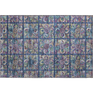 Piper Looms Mayfield Medallions AMF852 Navy Machine Washable Area Rug Scatter Main Image