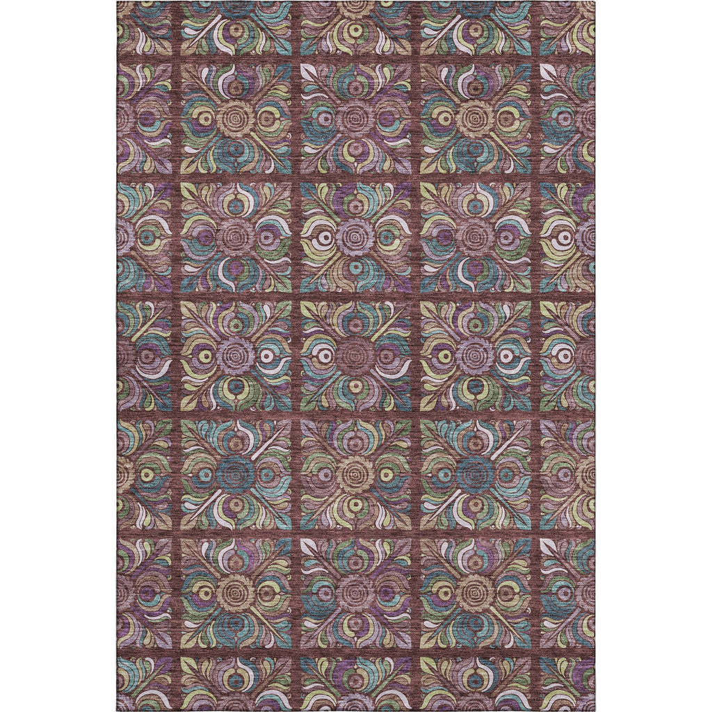 Piper Looms Mayfield Medallions AMF852 Paprika Machine Washable Area Rug main image