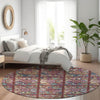 Piper Looms Mayfield Medallions AMF852 Paprika Machine Washable Area Rug Round Lifestyle Image Feature