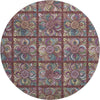Piper Looms Mayfield Medallions AMF852 Paprika Machine Washable Area Rug Round Main Image