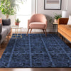 Piper Looms Mayfield Medallions AMF853 Denim Machine Washable Area Rug Lifestyle Image Feature