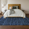 Piper Looms Mayfield Medallions AMF853 Denim Machine Washable Area Rug Lifestyle Image Feature