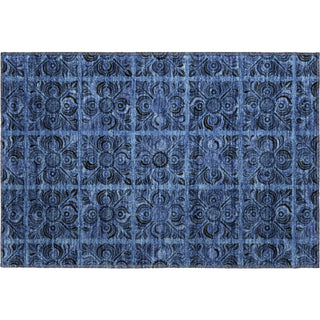 Piper Looms Mayfield Medallions AMF853 Denim Machine Washable Area Rug Scatter Main Image