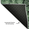 Piper Looms Mayfield Medallions AMF853 Green Machine Washable Area Rug Backing Image