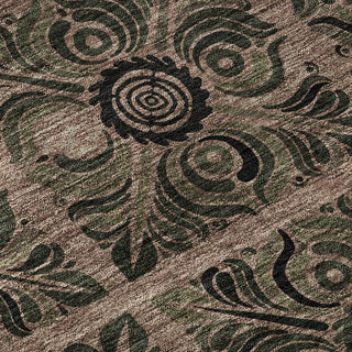 Piper Looms Mayfield Medallions AMF853 Paprika Machine Washable Area Rug Swatch Image