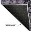 Piper Looms Mayfield Medallions AMF853 Purple Machine Washable Area Rug Backing Image