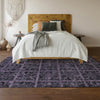 Piper Looms Mayfield Medallions AMF853 Purple Machine Washable Area Rug Lifestyle Image Feature