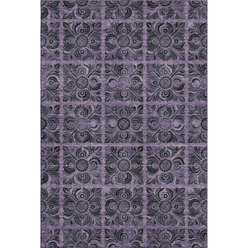 Piper Looms Mayfield Medallions AMF853 Purple Machine Washable Area Rug main image