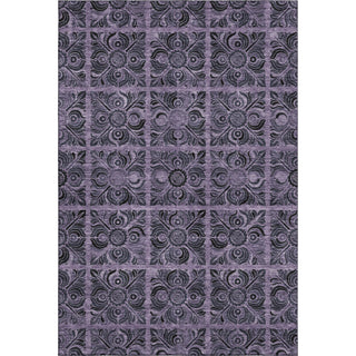 Piper Looms Mayfield Medallions AMF853 Purple Machine Washable Area Rug main image
