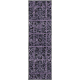 Piper Looms Mayfield Medallions AMF853 Purple Machine Washable Area Rug Runner Main Image