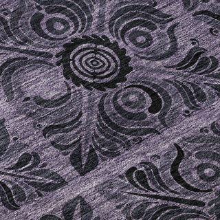 Piper Looms Mayfield Medallions AMF853 Purple Machine Washable Area Rug Swatch Image