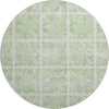 Piper Looms Mayfield Medallions AMF854 Aloe Machine Washable Area Rug Round Main Image