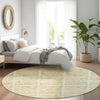 Piper Looms Mayfield Medallions AMF854 Beige Machine Washable Area Rug Round Lifestyle Image Feature