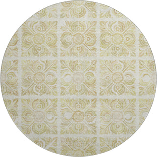 Piper Looms Mayfield Medallions AMF854 Beige Machine Washable Area Rug Round Main Image