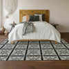 Piper Looms Mayfield Medallions AMF854 Black Machine Washable Area Rug Lifestyle Image Feature