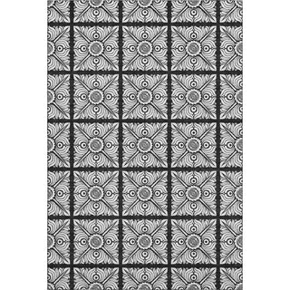 Piper Looms Mayfield Medallions AMF854 Black Machine Washable Area Rug main image