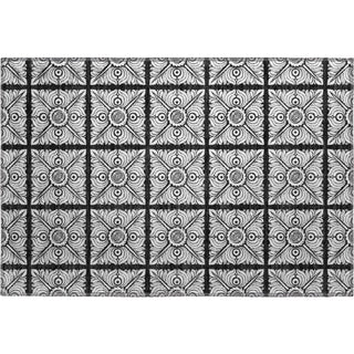 Piper Looms Mayfield Medallions AMF854 Black Machine Washable Area Rug Scatter Main Image
