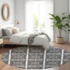 Piper Looms Mayfield Medallions AMF854 Ivory Machine Washable Area Rug Round Lifestyle Image Feature