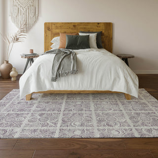 Piper Looms Mayfield Medallions AMF854 Lavender Machine Washable Area Rug Lifestyle Image Feature