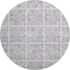 Piper Looms Mayfield Medallions AMF854 Lavender Machine Washable Area Rug Round Main Image