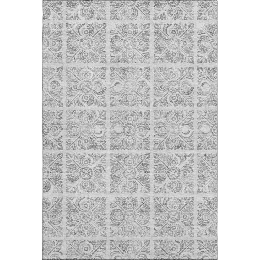 Piper Looms Mayfield Medallions AMF854 Silver Machine Washable Area Rug main image