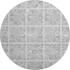 Piper Looms Mayfield Medallions AMF854 Silver Machine Washable Area Rug Round Main Image