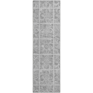 Piper Looms Mayfield Medallions AMF854 Silver Machine Washable Area Rug Runner Main Image