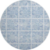 Piper Looms Mayfield Medallions AMF854 Sky Machine Washable Area Rug Round Main Image