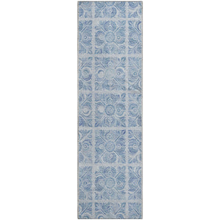 Piper Looms Mayfield Medallions AMF854 Sky Machine Washable Area Rug Runner Main Image